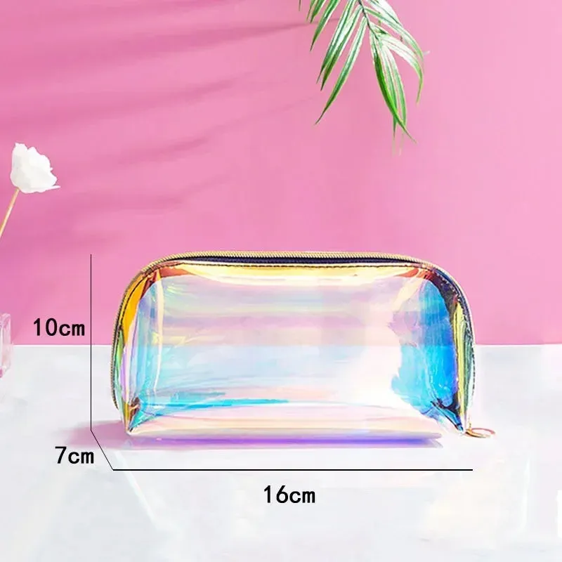 Transparent PVC Cosmetic Organizer Pouch Mini Jelly Bag