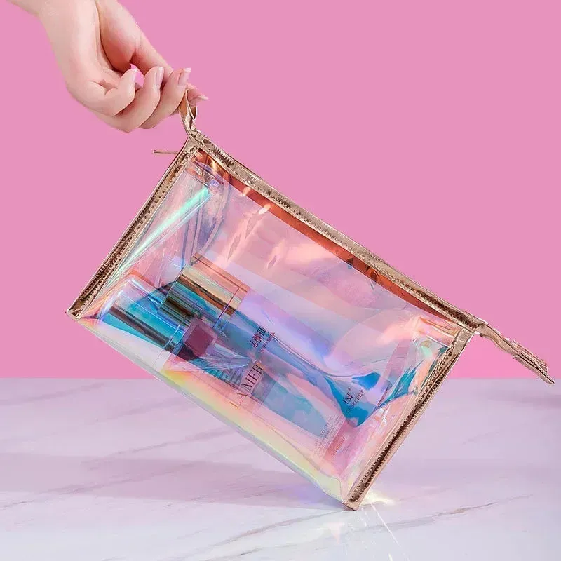 Transparent PVC Cosmetic Organizer Pouch Mini Jelly Bag