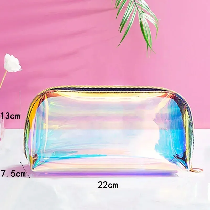Transparent PVC Cosmetic Organizer Pouch Mini Jelly Bag