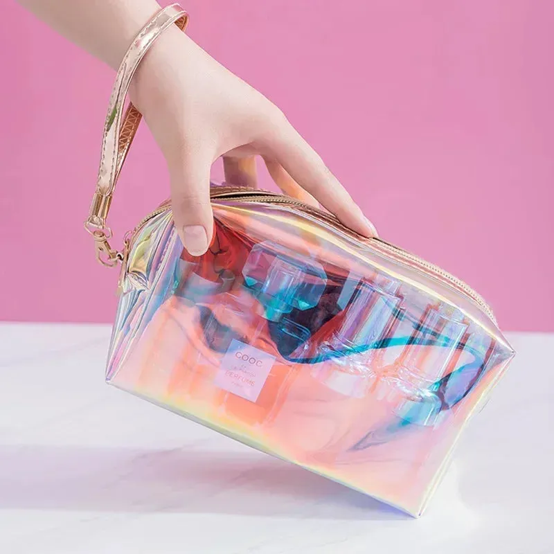 Transparent PVC Cosmetic Organizer Pouch Mini Jelly Bag