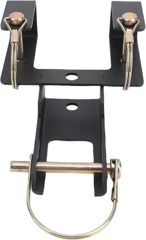 Trash Can Hauling Hook Garbage Bin Coupler Hook Wheeled Trash Container Hook with Heavy Duty Carbon Steel for Lawn Garden Attachments