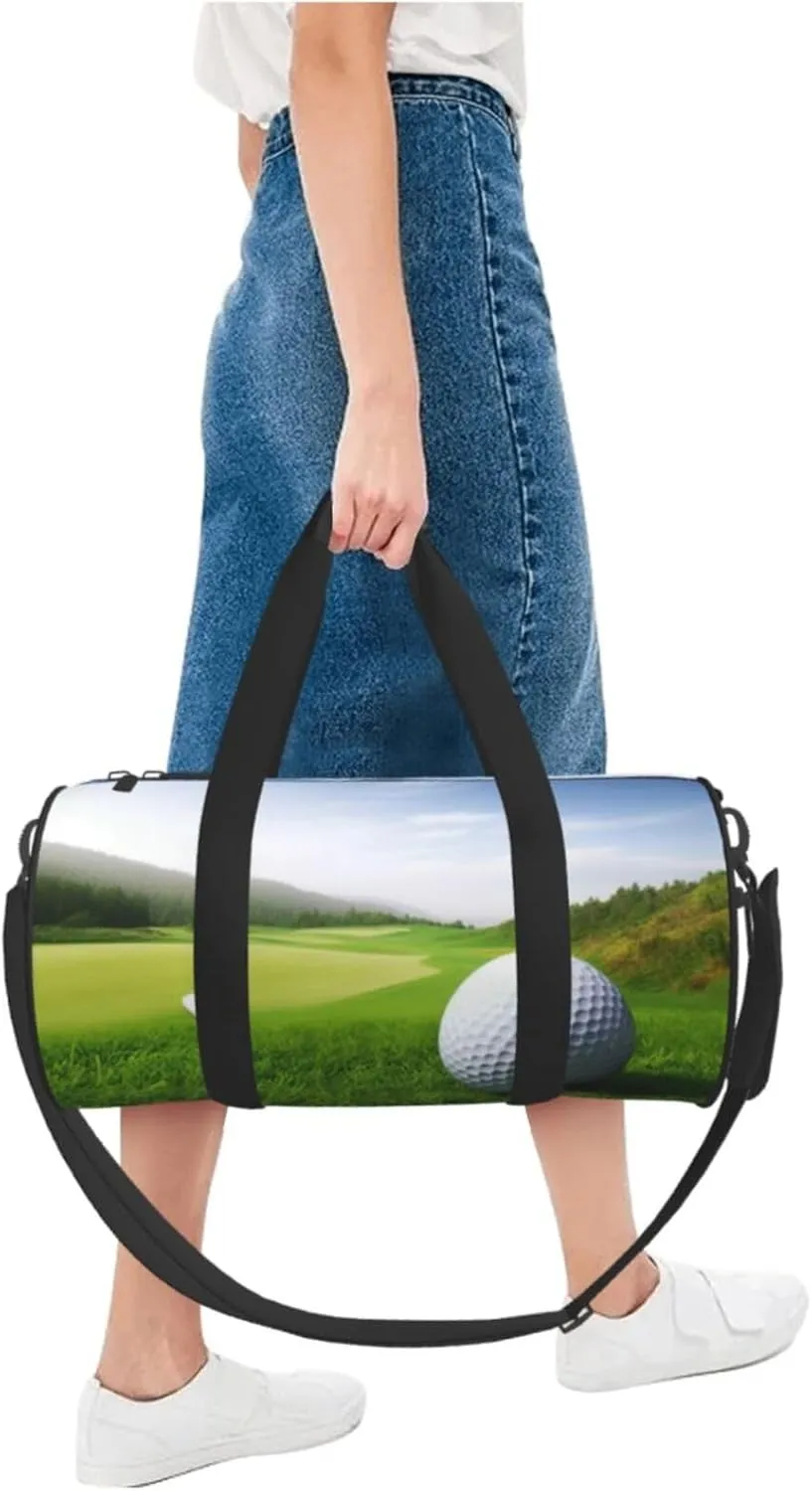 Travel Bag For Women,Golf Sport Print Personal Item Duffle Bags,Weekend Travel Duffel Tote Bag,Travel Sport Gym Bag For Men,Airplane Travel Essentials For Flying