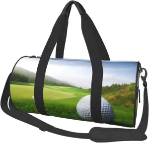 Travel Bag For Women,Golf Sport Print Personal Item Duffle Bags,Weekend Travel Duffel Tote Bag,Travel Sport Gym Bag For Men,Airplane Travel Essentials For Flying
