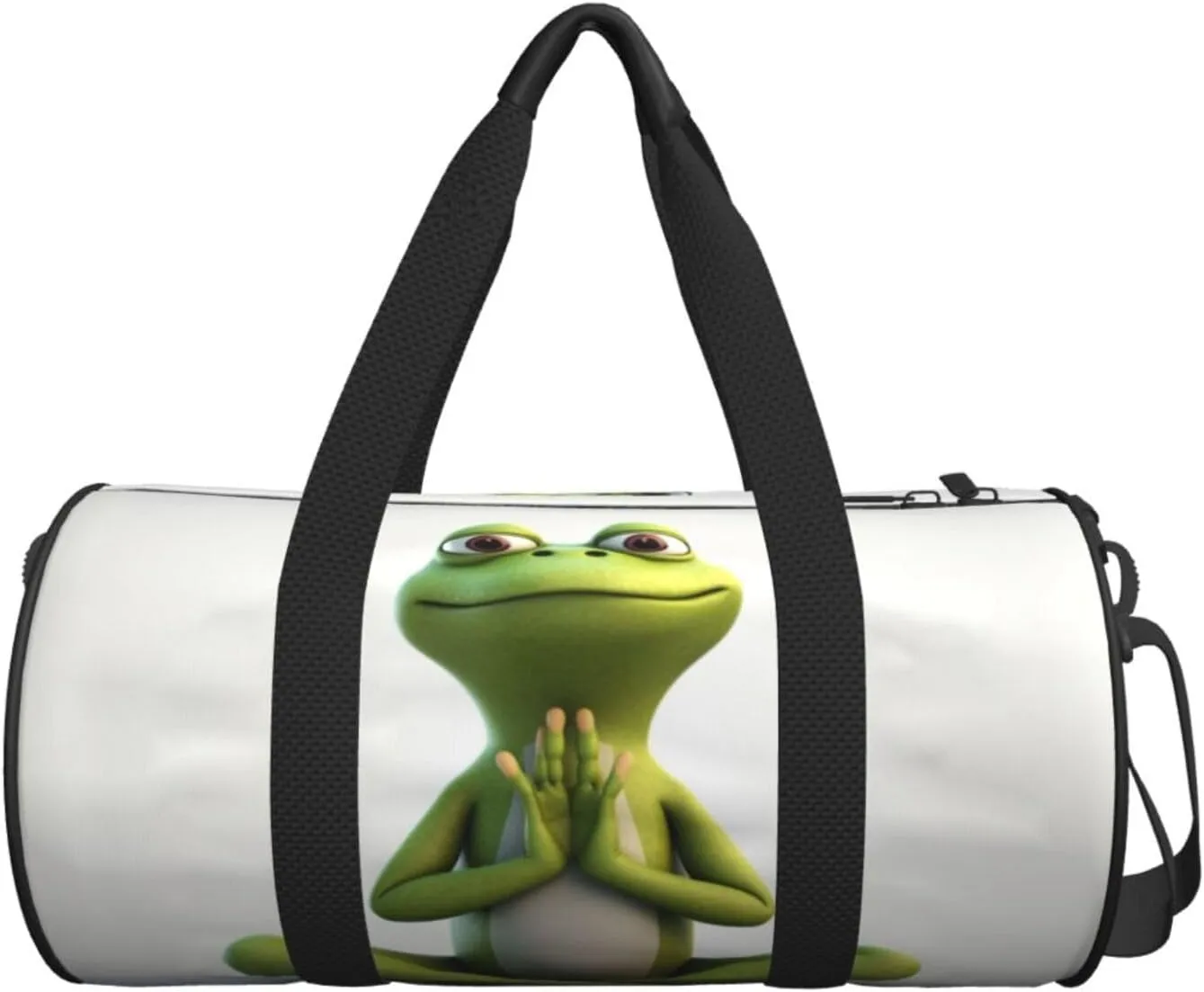 Travel Bag For Women,The Funny Frog Doing Yoga Print Personal Item Duffle Bags,Weekend Travel Duffel Tote Bag,Travel Sport Gym Bag For Men,Airplane Travel Essentials For Flying
