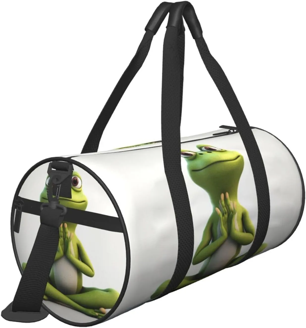 Travel Bag For Women,The Funny Frog Doing Yoga Print Personal Item Duffle Bags,Weekend Travel Duffel Tote Bag,Travel Sport Gym Bag For Men,Airplane Travel Essentials For Flying