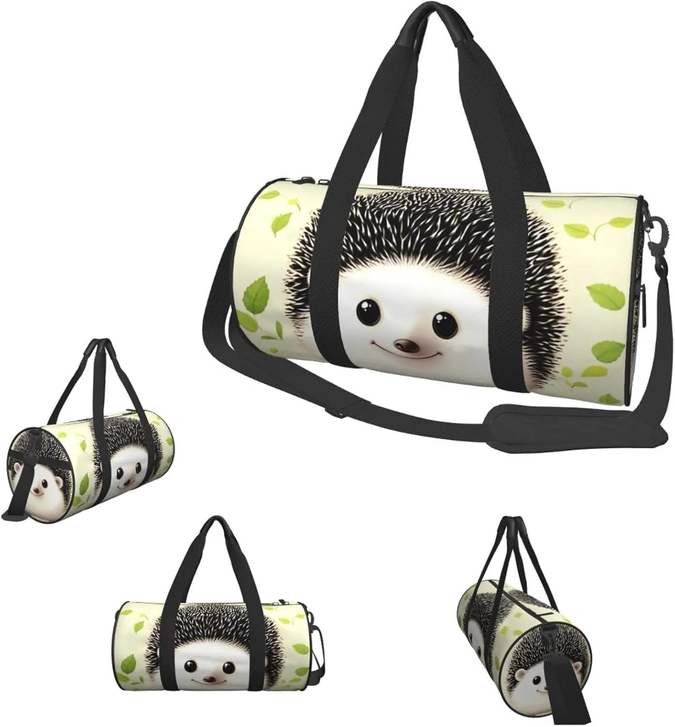 Travel Duffel Bag Cute Hedgehog Weekender Overnight Bag For Men Women Large Capacity Sports Gym Bag Canvas Carry On Tote Bags For Travel Yoga