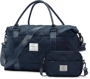 Travel Duffel Bag for Women, Overnight Weekender Bag with Toiletry Bag, Carry on Personal Item Bag,Gym Bag