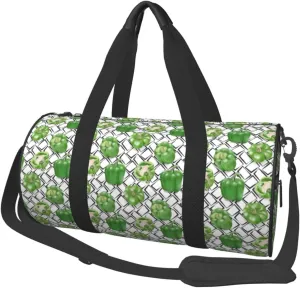 Travel Duffle Bag, Bell Pepper Print funny Sports Gym Bag for Women Men, Carry On Bag Weekender Overnight Duffel Bag, Personal Item Travel Bag