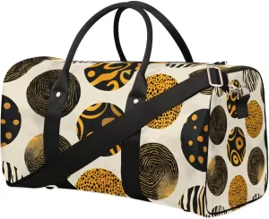 Travel Duffle Bag Creative Circle Gym Bags for Men Women Travel Duffel Bags with Adjustable Shoulder Strap Carry On Weekender Bag