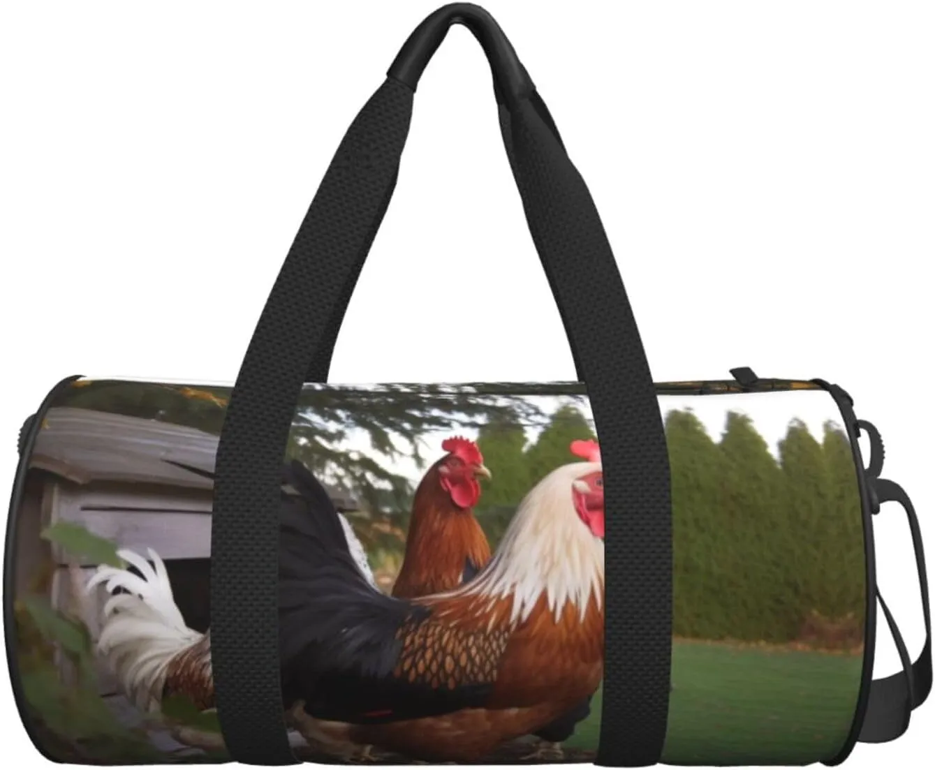 Travel Duffle Bag Weekender Bags For Men Women With Shoe Compartment Large Capacity Weekender Overnight Bag Backyard Chickens Carry On Tote Bags Sport Gym Bag For Travel Yoga