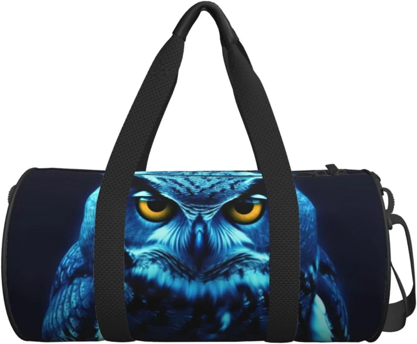Travel Duffle Bag Weekender Bags For Men Women With Shoe Compartment Large Capacity Weekender Overnight Bag Blue Owl Carry On Tote Bags Sport Gym Bag For Travel Yoga