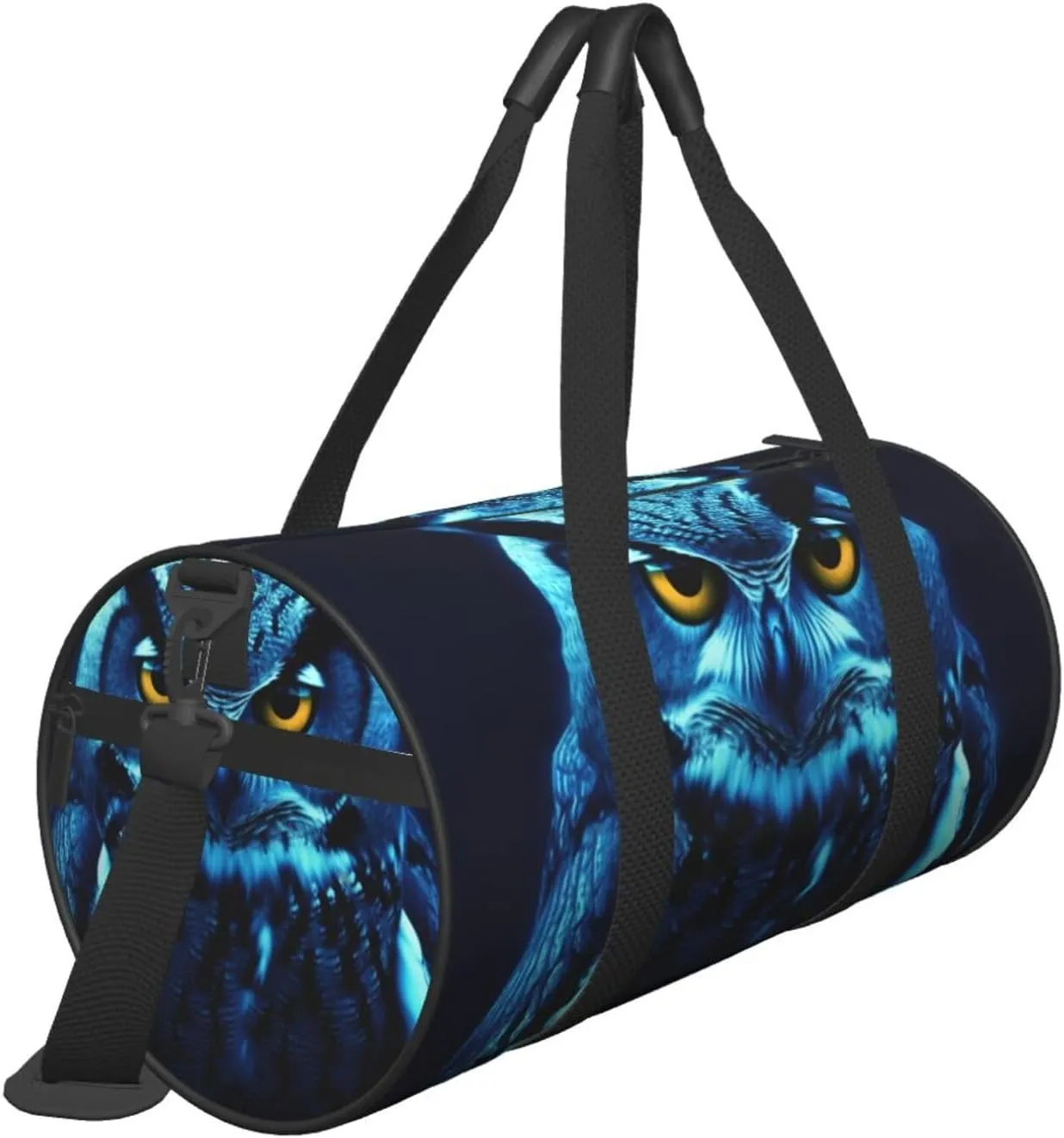 Travel Duffle Bag Weekender Bags For Men Women With Shoe Compartment Large Capacity Weekender Overnight Bag Blue Owl Carry On Tote Bags Sport Gym Bag For Travel Yoga