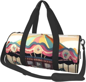 Travel Duffle Bag Weekender Bags for Men Women with Shoe Compartment Large Capacity Weekender Overnight Bag Carousel Carry On Tote Bags Sport Gym Bag for Travel Yoga