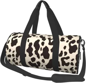 Travel Duffle Bag Weekender Bags For Men Women With Shoe Compartment Large Capacity Weekender Overnight Bag Cow Carry On Tote Bags Sport Gym Bag For Travel Yoga