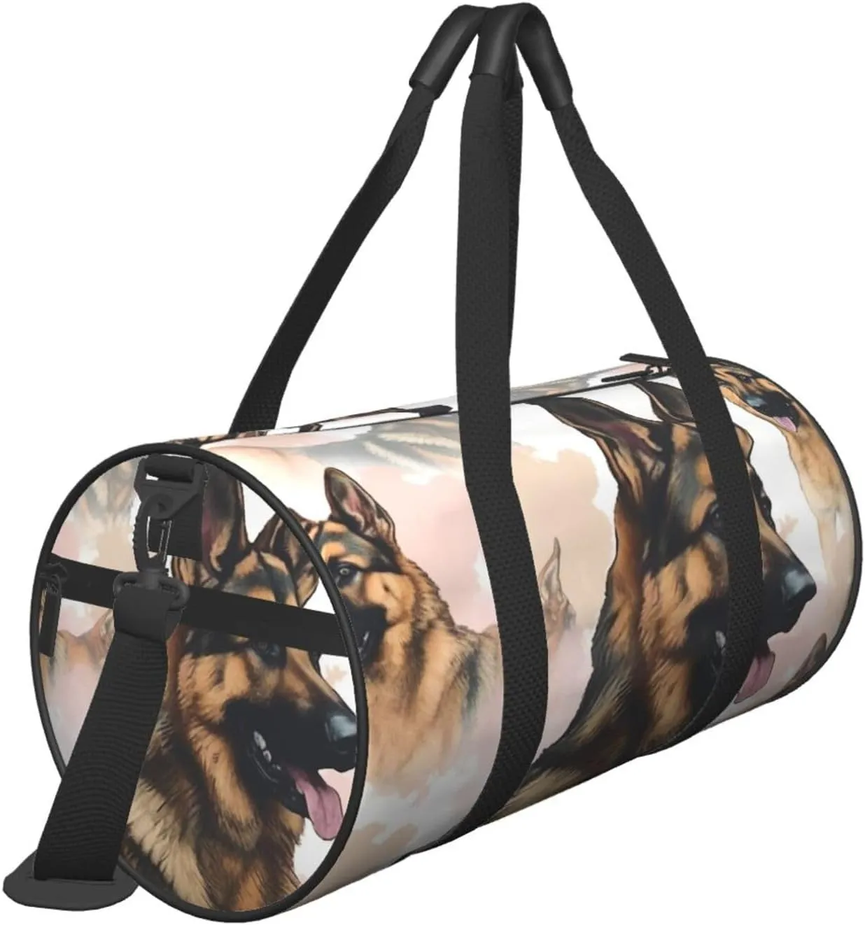 Travel Duffle Bag Weekender Bags for Men Women with Shoe Compartment Large Capacity Weekender Overnight Bag German Shepherd Dog Lovers Carry On Tote Bags Sport Gym Bag for Travel Yoga
