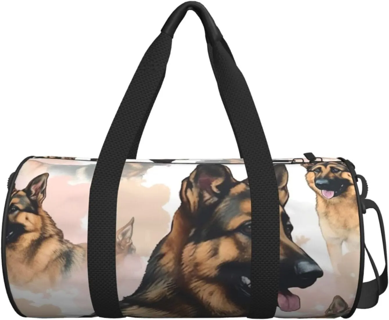 Travel Duffle Bag Weekender Bags for Men Women with Shoe Compartment Large Capacity Weekender Overnight Bag German Shepherd Dog Lovers Carry On Tote Bags Sport Gym Bag for Travel Yoga
