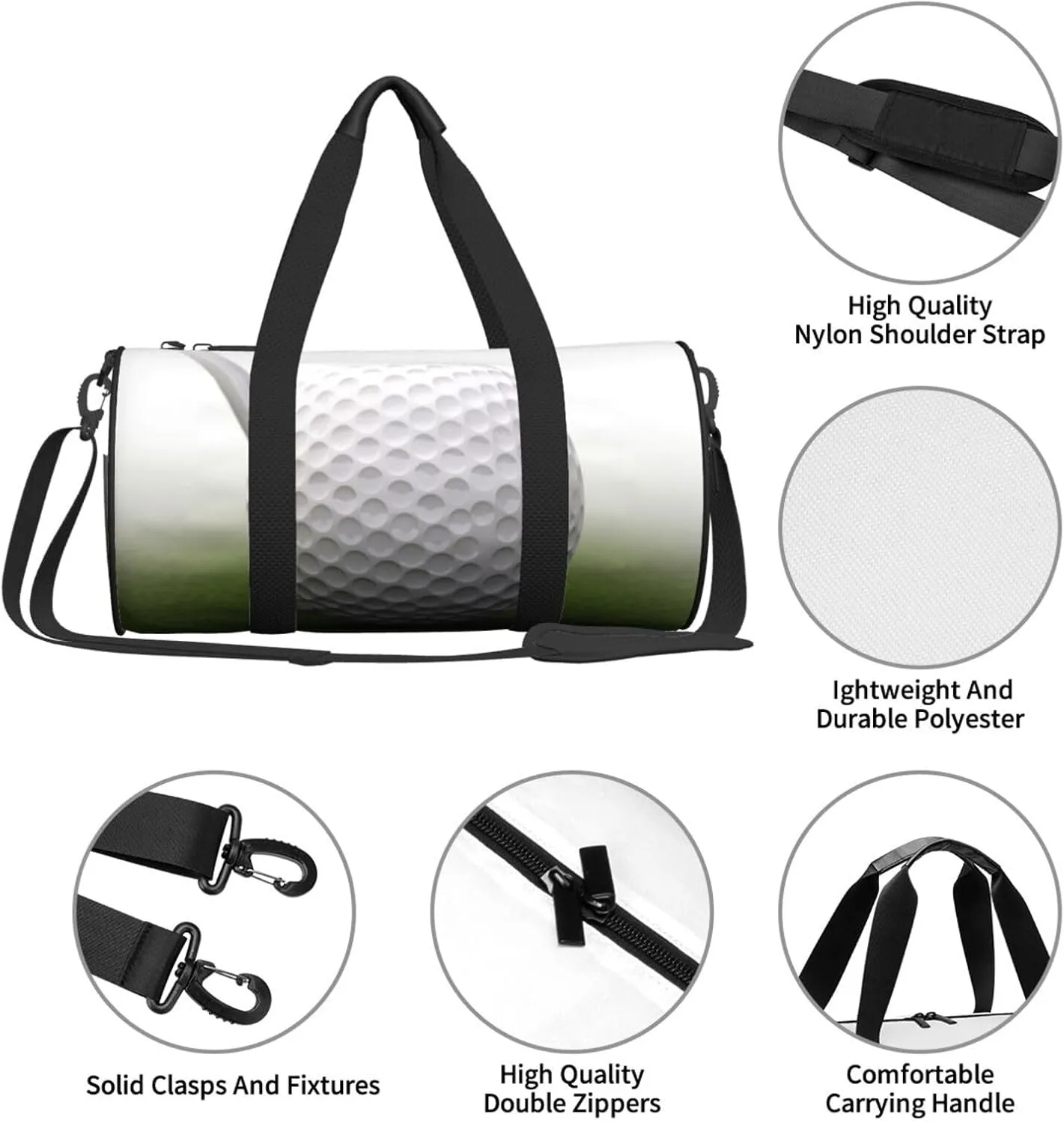 Travel Duffle Bag Weekender Bags For Men Women With Shoe Compartment Large Capacity Weekender Overnight Bag Golf Ball Carry On Tote Bags Sport Gym Bag For Travel Yoga