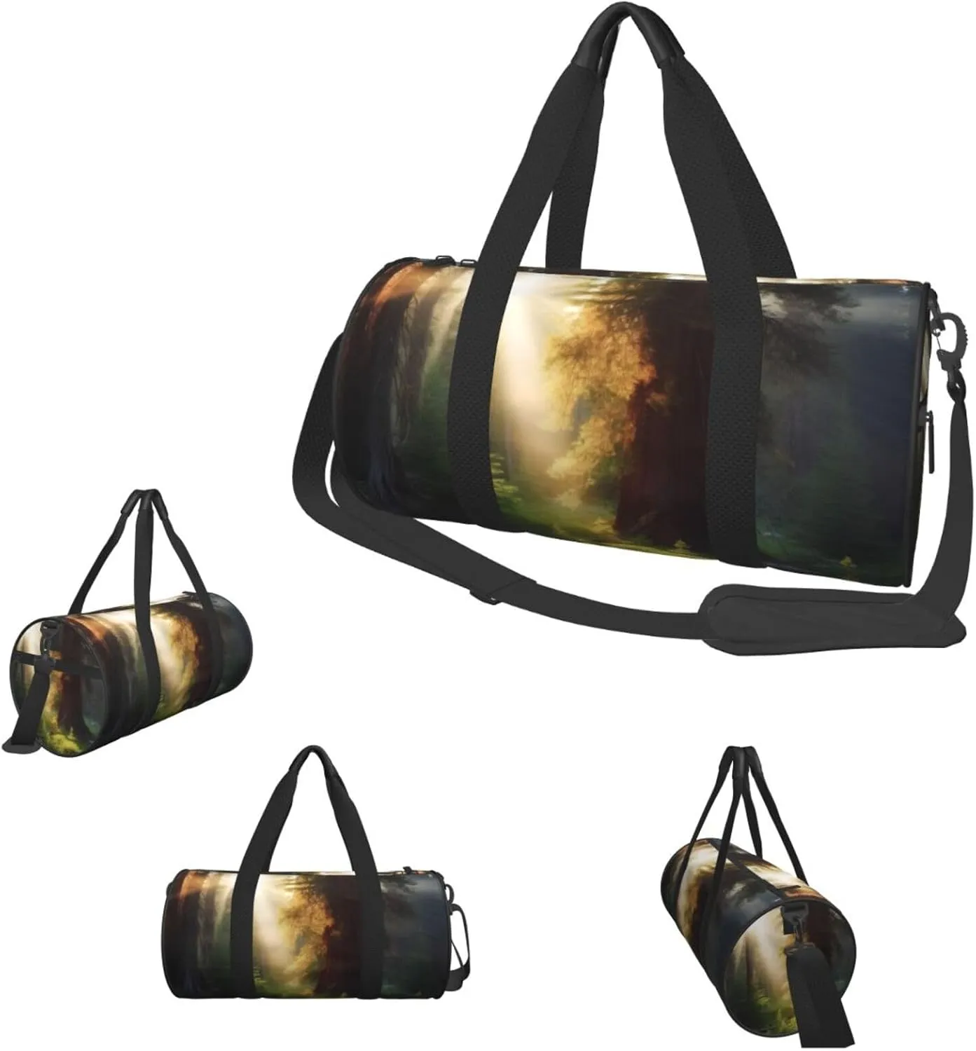 Travel Duffle Bag Weekender Bags For Men Women With Shoe Compartment Large Capacity Weekender Overnight Bag Morning Sunlight In Wilderness Carry On Tote Bags Sport Gym Bag For Travel Yoga