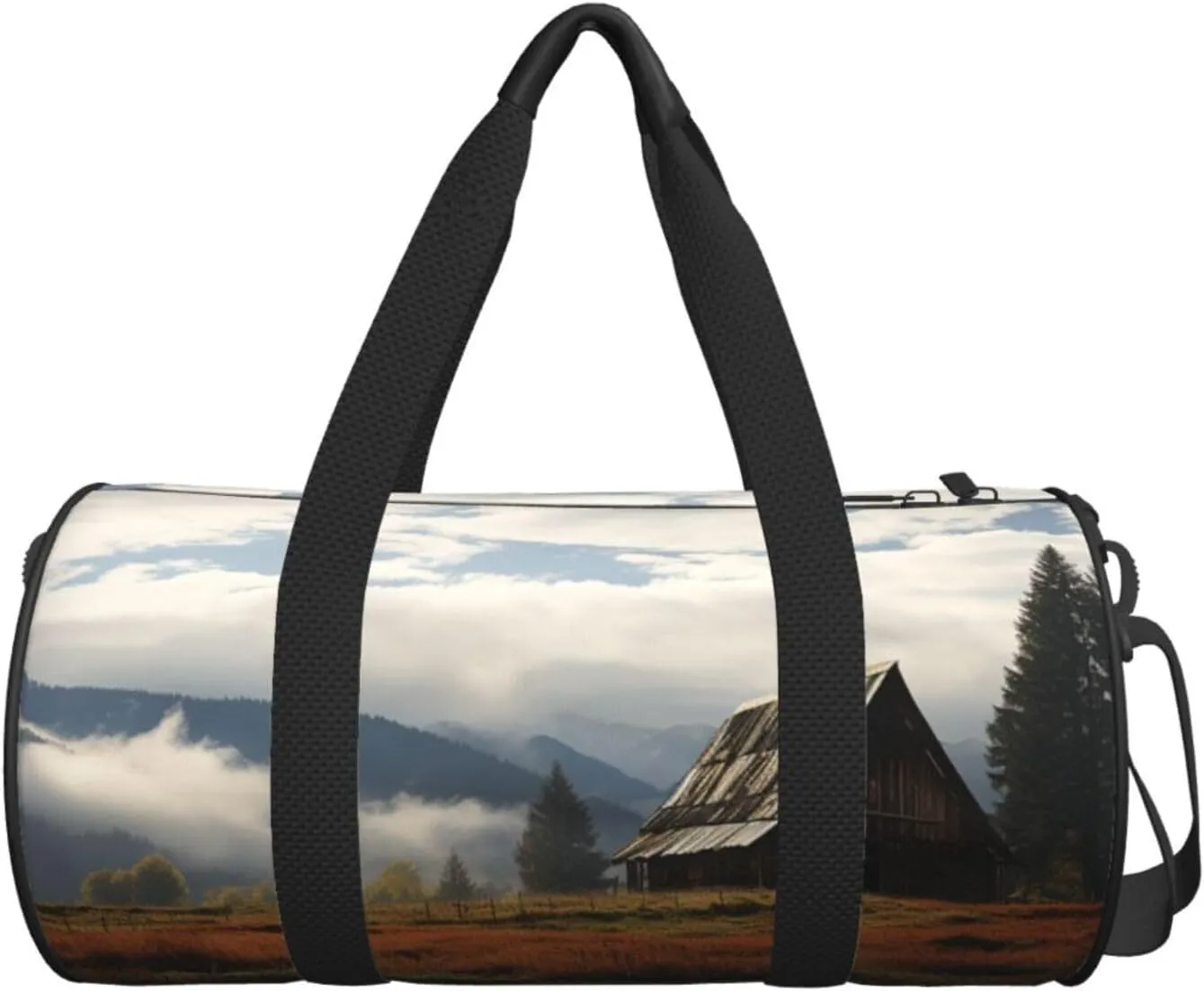 Travel Duffle Bag Weekender Bags For Men Women With Shoe Compartment Large Capacity Weekender Overnight Bag Old Barn Carry On Tote Bags Sport Gym Bag For Travel Yoga