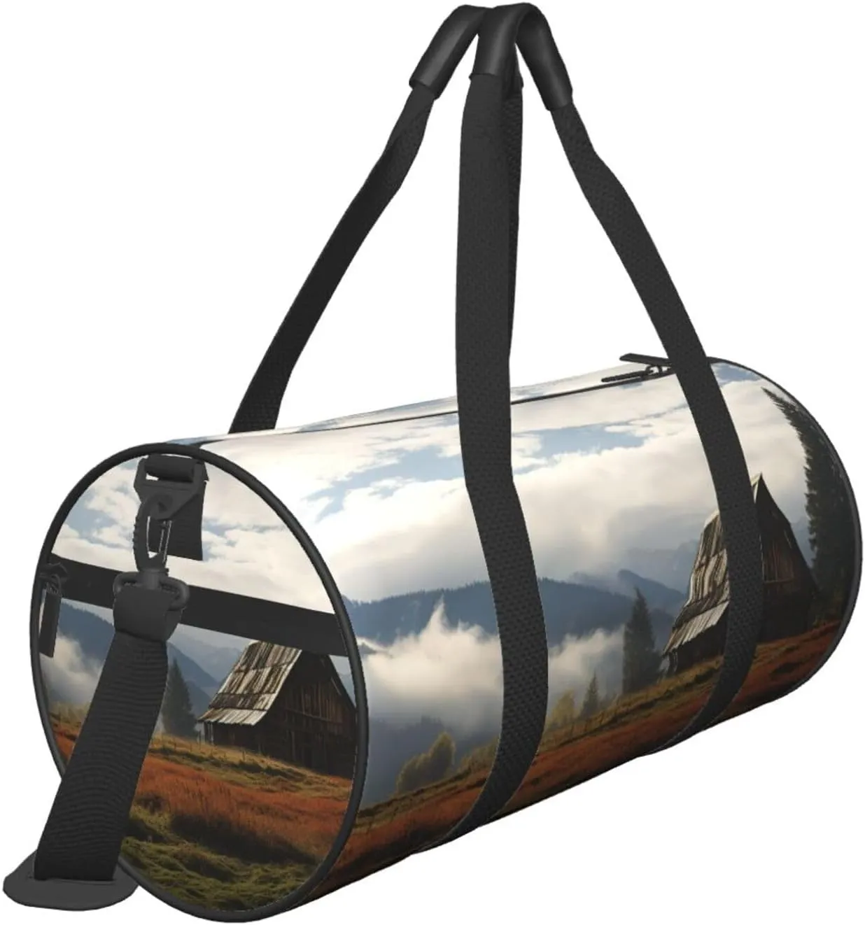 Travel Duffle Bag Weekender Bags For Men Women With Shoe Compartment Large Capacity Weekender Overnight Bag Old Barn Carry On Tote Bags Sport Gym Bag For Travel Yoga