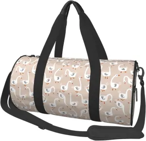 Travel Duffle Bag, White Goose Sports Gym Bag for Women Men, Carry On Bag Weekender Overnight Duffel Bag, Personal Item Travel Bag