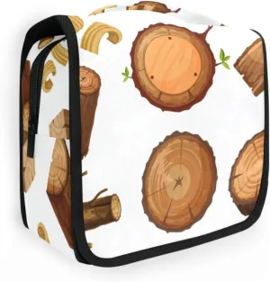 Travel Toiletry Bag Cosmetic Bag Wood Bark Portable Hanging Cosmetic Case Traveling With Leakproof Compartment Makeup Toiletries Cosmetic Organizer for Men Women