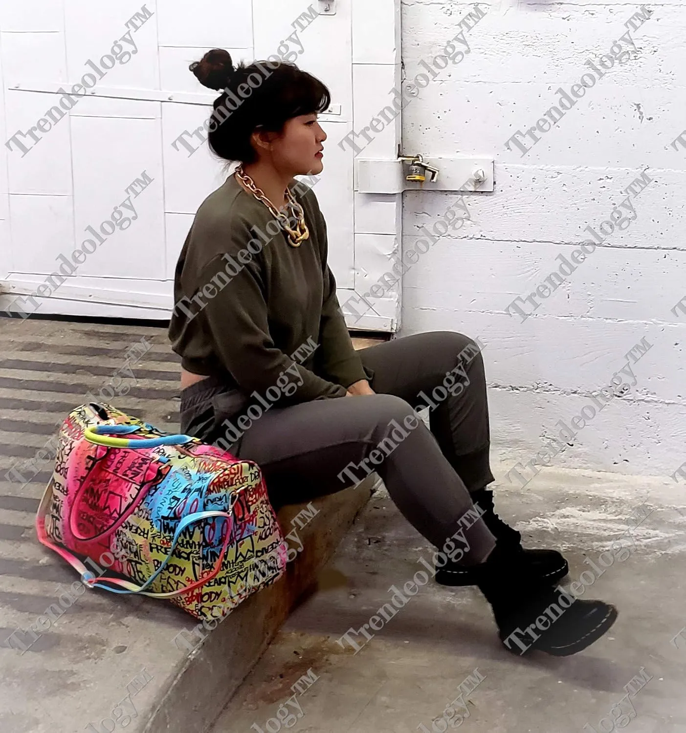 Trendeology Travel Duffel Bag Weekender Graffiti Novelty Tote Handbag