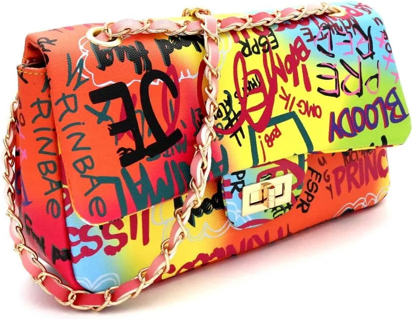 Trendeology Travel Duffel Bag Weekender Graffiti Novelty Tote Handbag
