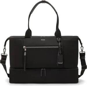 TUMI - Voyageur Contine Weekender - Travel Weekend Bag for Women - Holds Up to 14" Laptop - Multiple Compartment & Pockets - Black & Gunmetal Hardware
