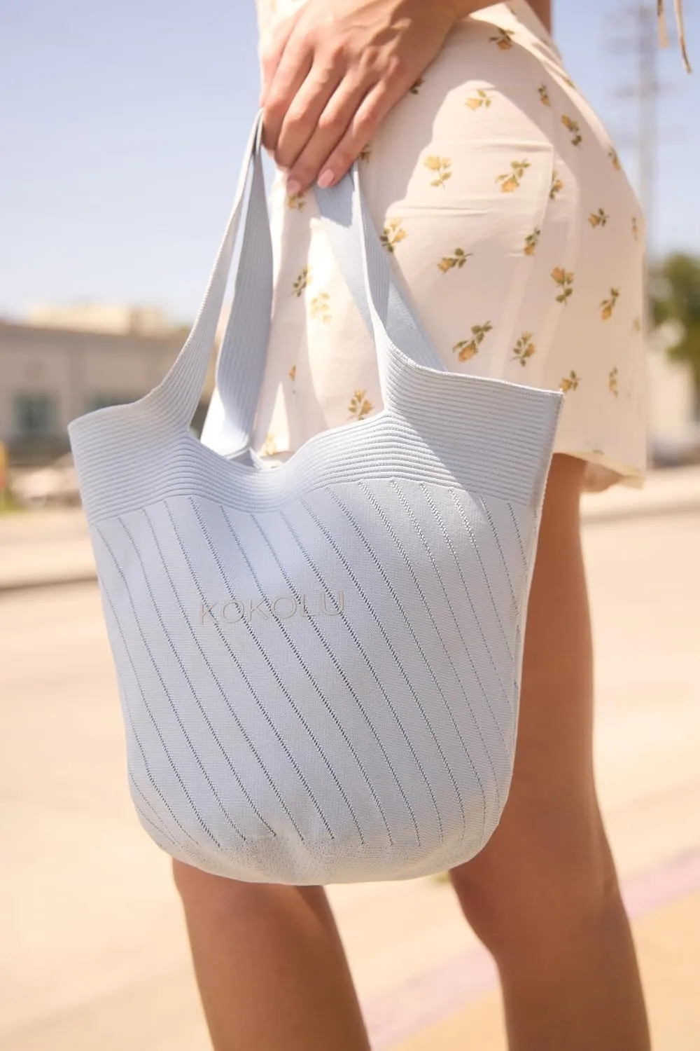 Ultra Lightweight Tote Bag For Women (18.7” x 8.5”) - Upcycled Flexible Machine Washable Shopping Tote Bag For Women