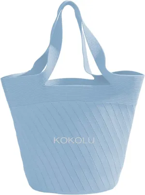 Ultra Lightweight Tote Bag For Women (18.7” x 8.5”) - Upcycled Flexible Machine Washable Shopping Tote Bag For Women