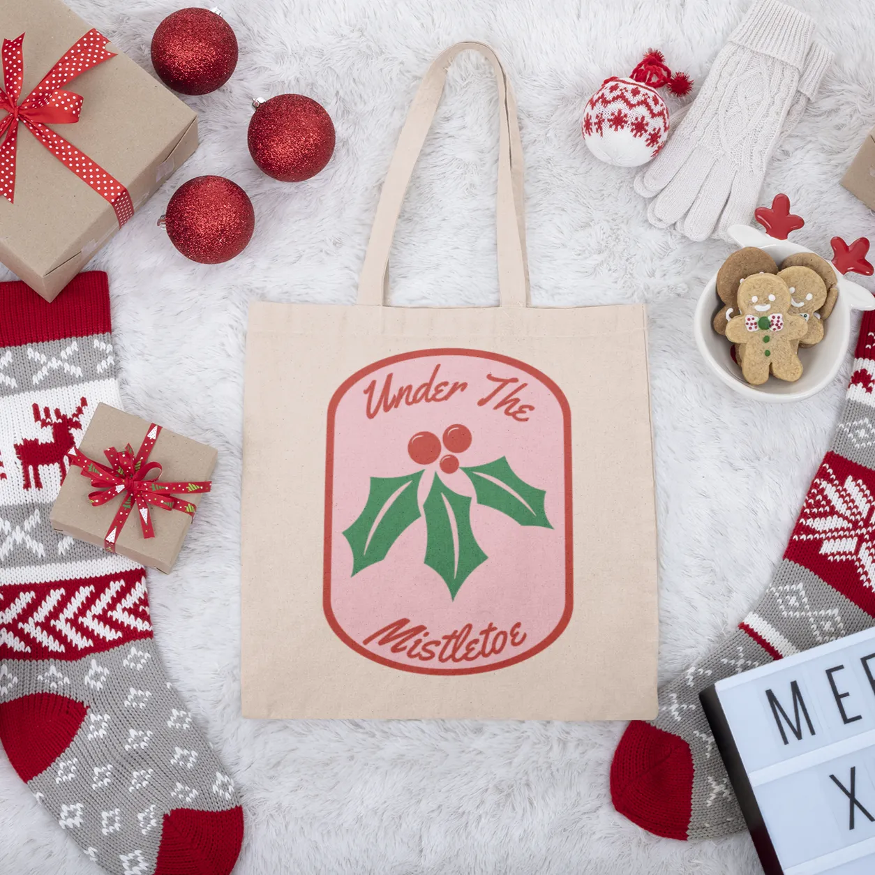 Under The Mistletoe Tote