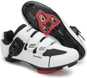 Unisex Cycling Shoes Compatible with Peloton Bike Shoes Indoor Clip in Peleton Road Bike Riding Racing Biking Shoes with Delta Cleats for Mens Womens Indoor Outdoor Bike Pedal