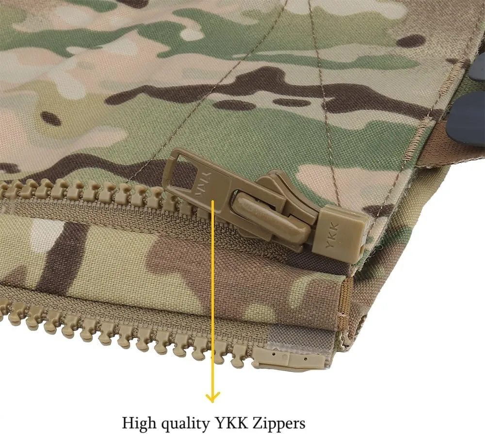 V5 PC Back Panel Water Bag,3L Water Hydration Carrier Zip On Back Panel Banger for Tactical Airsoft Vest