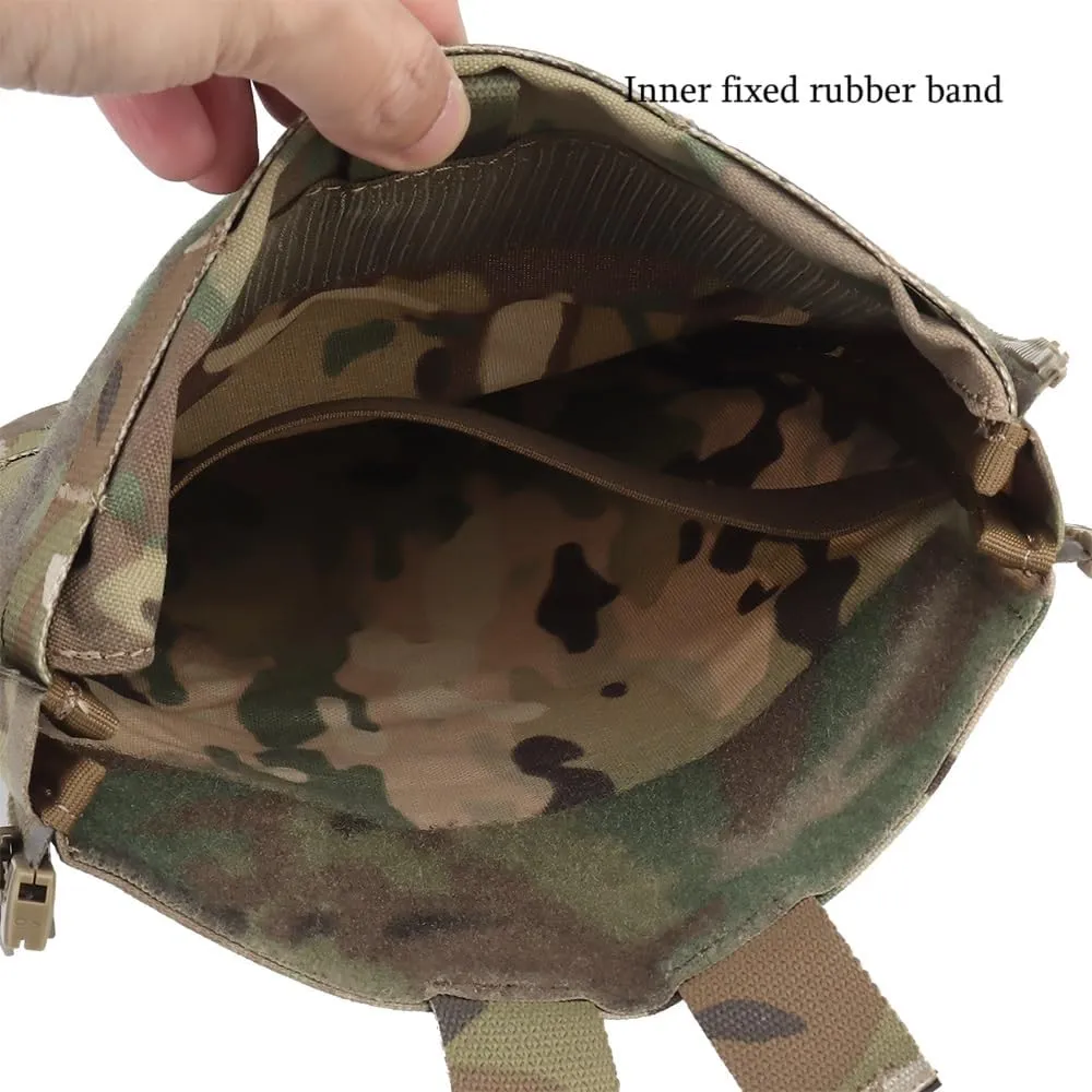 V5 PC Back Panel Water Bag,3L Water Hydration Carrier Zip On Back Panel Banger for Tactical Airsoft Vest
