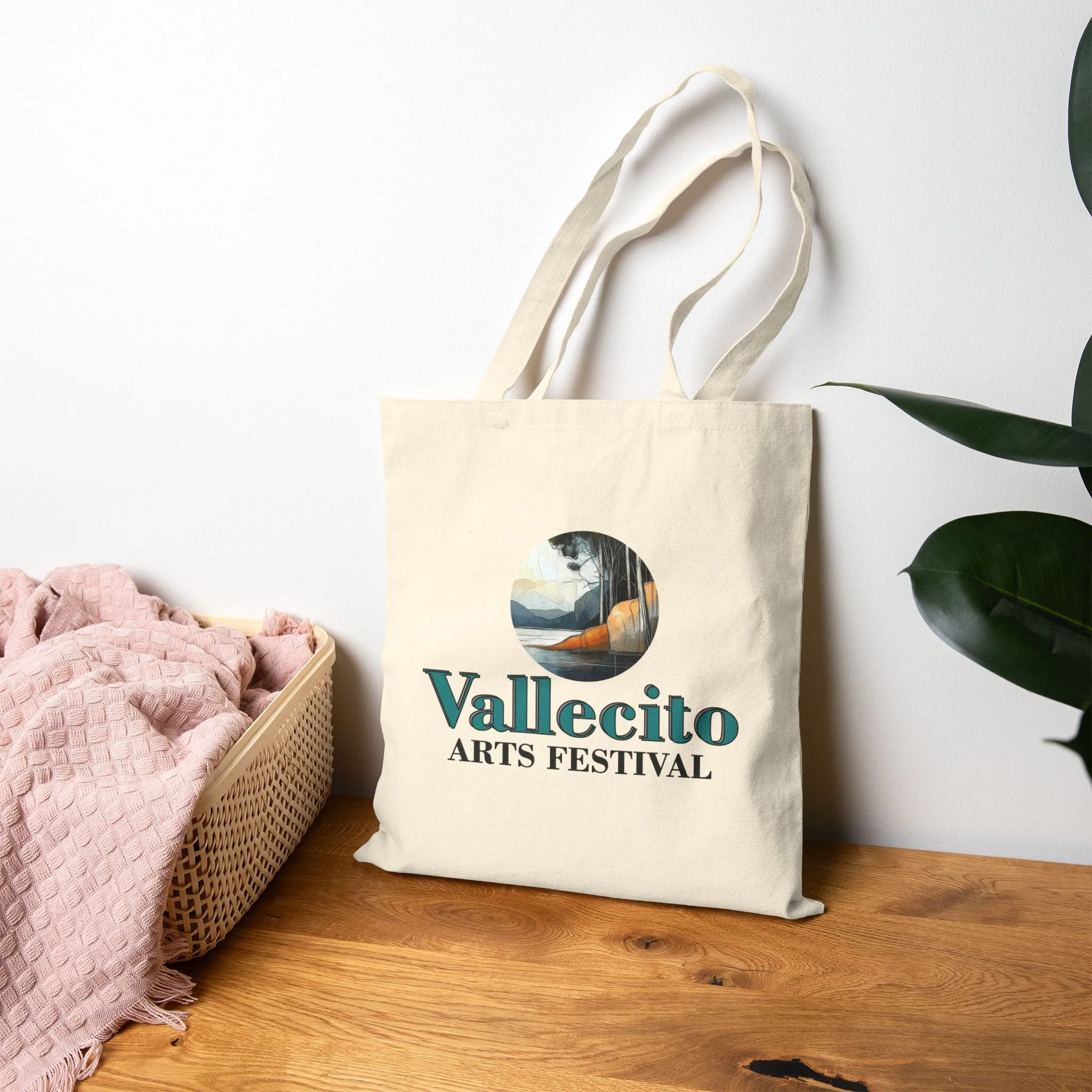 Vallecito Arts Festival Cotton Canvas Tote Bag