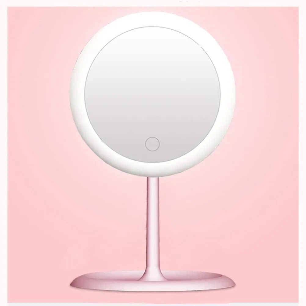 Vanity Led Mirror Makeup Mirror Light HD Table Mirror Smart Touch Control Adjustable Light Desk Cosmetic Mirrors Standing Mirror