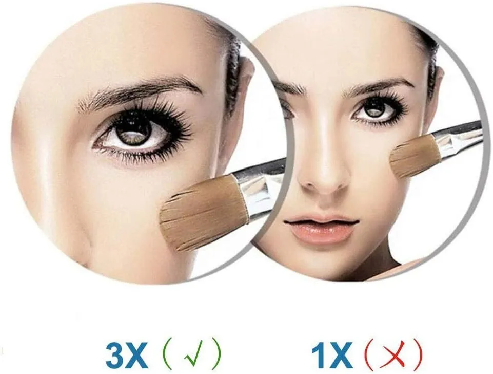 Vanity Mirror 8 inch Double Sided Wall Mount Makeup Mirror with 10X Magnification,Two-Sided 360Swivel Extendable Cosmetic Mirror Bathroom Shaving Mirror/Archaize