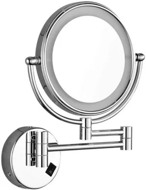 Vanity Mirror,Makeup Mirror Vanity Mirror Wall Mounted Bathroom Shaving Mirrors Led Illuminated Magnifying and Normal Two-Sided Cosmetic Mirror (7X)/3