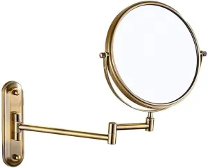 Vanity Mirror,Makeup Mirror Vanity Mirror Wall Mounted Magnifying Mirror Bathroom Double-Sided Adjustable Arm Extending Mirror 6 inch Cosmetic Mirror