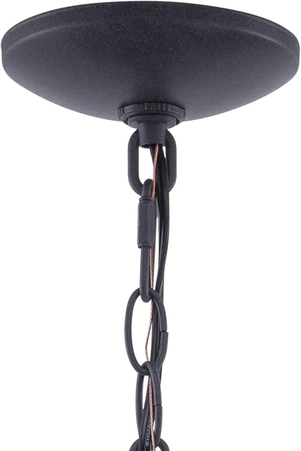 VAXCEL Harwich 1 Light Gray Coastal Outdoor Barn Dome Pendant Clear Glass