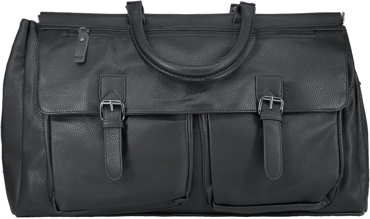 Vegan Leather Travel Duffle Weekender Overnight Weekend Carry on Shoulder Tote Bag For men and Women