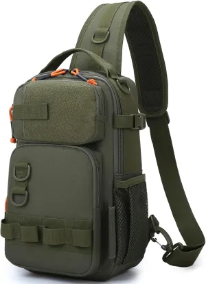 Versatile Fishing Backpack with Rod Holder and Adjustable Straps