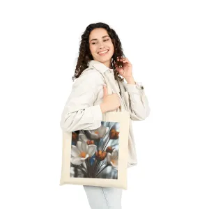 Vintage Floral Cotton Canvas Tote Bag - Eco-Friendly, Perfect for Everyday Use
