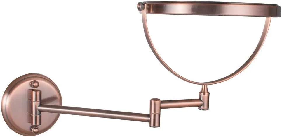 Wall Mounted Mirrors Magnifying Extend Sturdy Double Adjustable Sided Swivel Cosmetic Mirror Bathroom Shaving Vanity Mirror (Size : 10X)