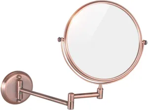 Wall Mounted Mirrors Magnifying Extend Sturdy Double Adjustable Sided Swivel Cosmetic Mirror Bathroom Shaving Vanity Mirror (Size : 10X)