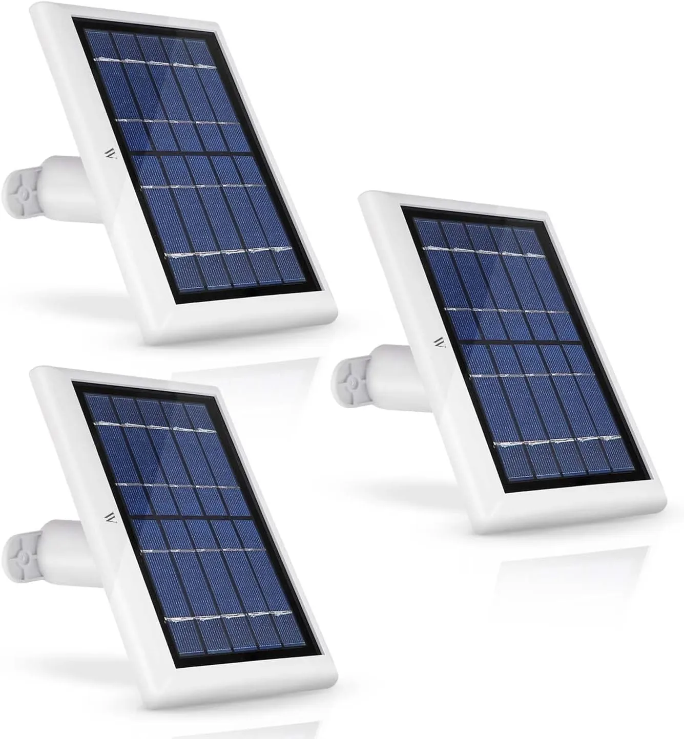 Wasserstein Solar Panel with Outdoor Magnetic Charging Cable (13.1ft) - Compatible with Arlo Ultra/Ultra 2/Pro3/Pro4 & Arlo Floodlight ONLY(3-Pack, White)-(Camera NOT Included)