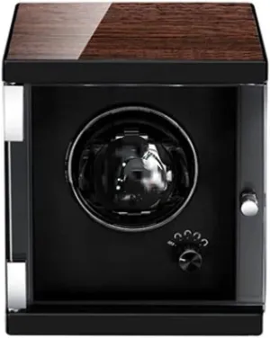 Watch Box Watch Case Watch Organizer Watch Box Transparent Cover Mechanical Watch Storage Box Display The Watch Watch Cases For Men (Color : A, Size : Store one watch black lining)