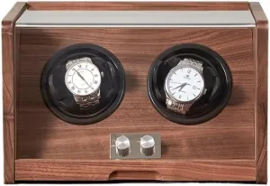 Watch Box Watch Case Watch Organizer Watch Shaker Storage Box With Transparent Cover,Wooden Watch Box Jewelry Box, Retro Simple Storage Case Watch Cases For Men (Color : A, Size : 2 epitope)