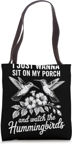 Watch Hummingbirds Birding Birdwatcher Tote Bag